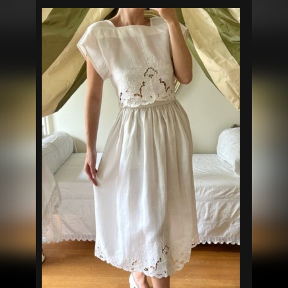 Lucia Zoela Vintage Top And Skirt